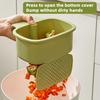 Coș de scurgere cu design de filtru de separare Filtrare rapidă Capac cu deschidere prin apăsare Depozitare scurgere 2 în 1 Strecurătoare chiuvetă fructe legume