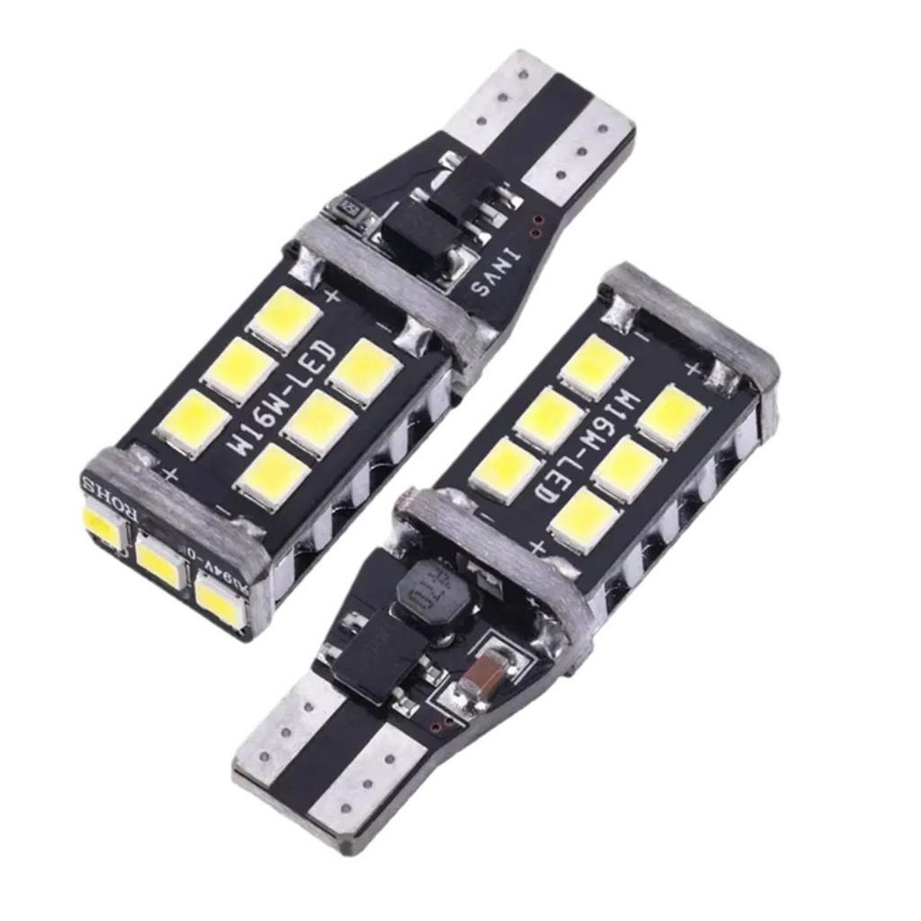 Direal 2PCS T15 W16W LED Bulb Canbus Super Bright 6500K White 2835 SMD 921 912 T16 902 LED Lights For Car Back Reversing Light