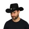 Cow Head Western Cowboy Hat Ethnic Style Visor Caps Cool Cowgirl Jazz Hat  Outdoor