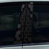Style Honeycomb Hexagon Car B-pillar Stickers Car Center Column Decoration Cover Scratches Waterproof Decals Car Accessories