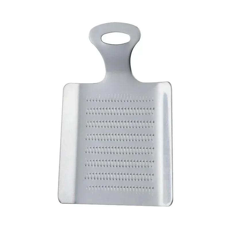 Stainless Steel Kitchen Tool for Grinding Ginger, Garlic, Wasabi, Fruit, and Vegetables, 1PC Grater Crusher Presser