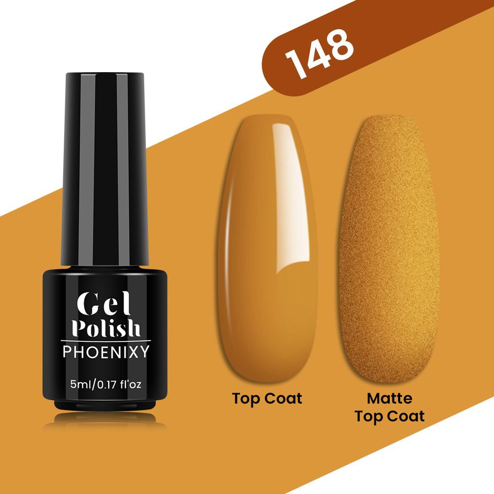 PHOENIXY 80 Farben Nagel-Gel-Nagellack, 5 ml, UV-LED-Farb-Nagelkunst-Hybrid-Nagellack, Liner-Gel, Maniküre-Kunst, semi-permanent, glitzernd, glänzende Farben-Gel