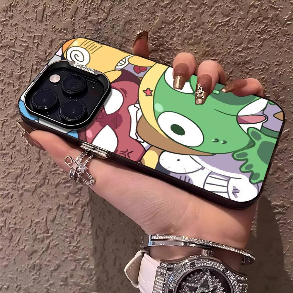 Keroro Frog Cool Gunsou Sergeant Phone Case For IPhone 17 16 15 14 13 12 11 Pro MAX Matte Shockproof Back Anti Fall Matte Cover