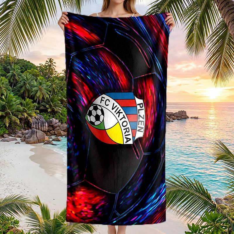 Fc Viktoria Fashion Beach Towel: Ideal for Summer Adventures Soft, Absorbent and Quick Drying Suitable for Swimming and Bathing