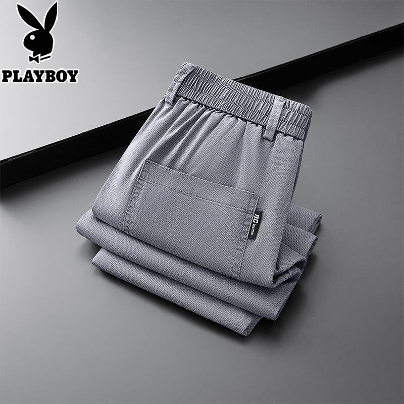 PLAYBOY Men s Tencel Blend Casual Straight Leg Pants 4XL