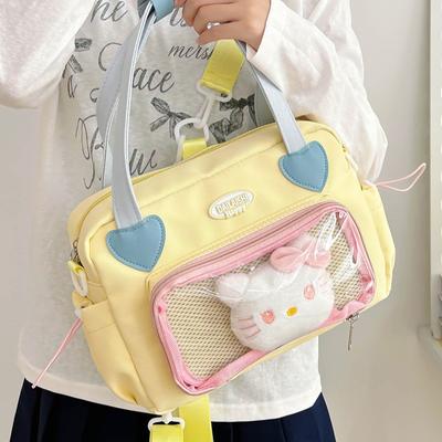 Japanese Versatile Girl Handbag Academy Style Messenger Bag New Cute Bar Pain Bag Small Backpack