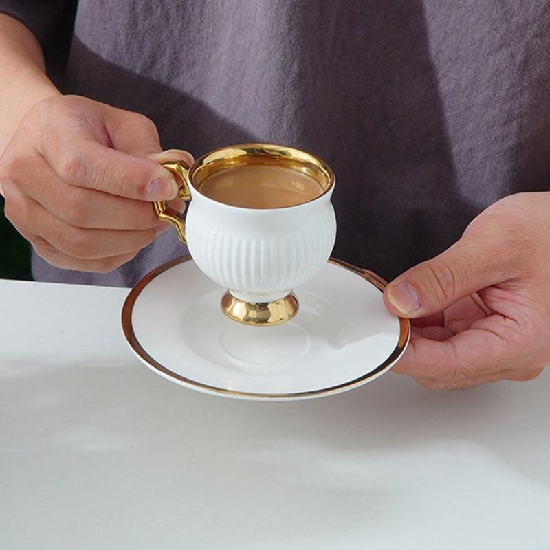 

90 мл Европейский набор чашка для кофе высокого класса керамическая британская изысканная бытовая чайная чашка чайный сервиз чашка 200ml