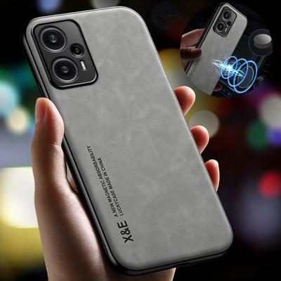 Για Xiaomi Poco F5 5G Θήκη Δερμάτινη Μαγνητική Βάση Αυτοκινήτου Θήκη Τηλεφώνου Για Poko Poxo F5 F 5 5F PocoF5 Προφυλακτήρας Αντικραδασμική Πίσω Κάλυψη