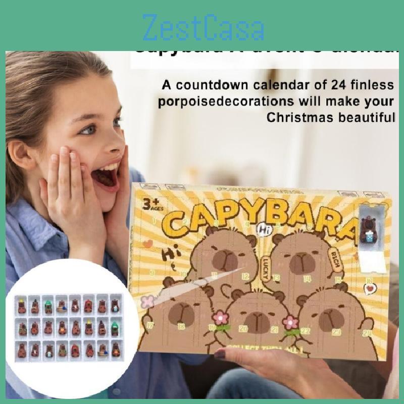 Capybara Decorative Pvc Figurine Collectible Blind Box Set For Home And Playroom Decor