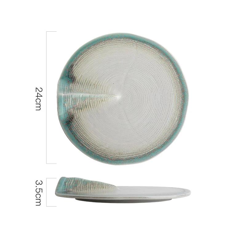 Irregular Ceramic Plate Restaurant Dessert Plate Sushi Plate Steak Plates Pasta Dish Serving Plates Molecular Cuisine Tableware