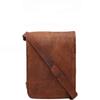 13" Men's Real Vertical Leather Messenger Shoulder Laptop Satchel Handmade Bag