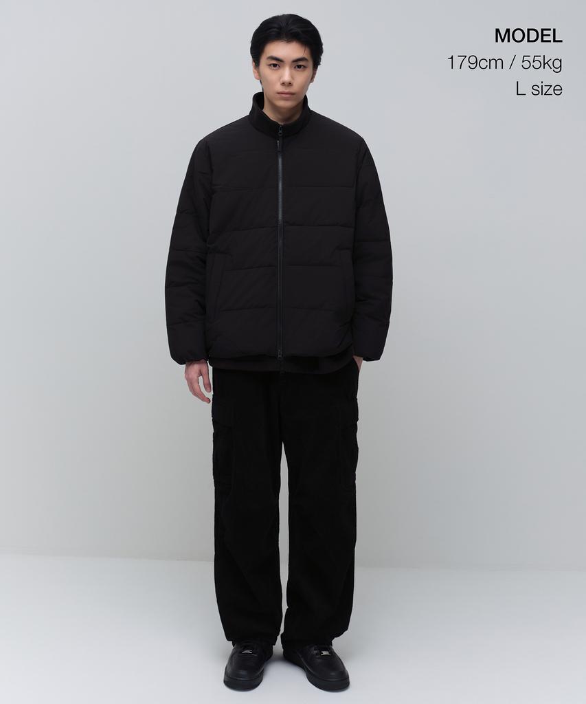Musinsa Standard Daily Puffer Collarless Padded Jacket [Black]