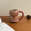1Pc320Ml Original Design Cute Gingerbread Man Ceramic Mug, Cute Cartoon Style Coffee Cup Milk Cup, Suitable for Home Decoration