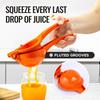 Kitchen Premium Metal Orange Squeezer – Heavy-Duty Manual Citrus Juicer for Maximum Juice Extraction – Ergonomic, Easy to