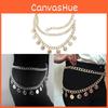 Queen Portrait Metal Waist Chain For Women Fashionable Gold Punk Style Summer Accessory