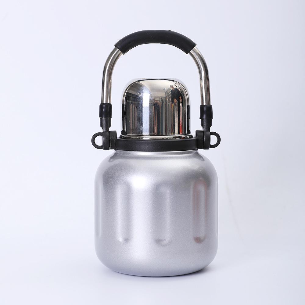 

316 Large Capacity Stainless Steel Insulated Big Belly Thermos Cup for Kids & Students – Portable & Handheld 800ml срібний
