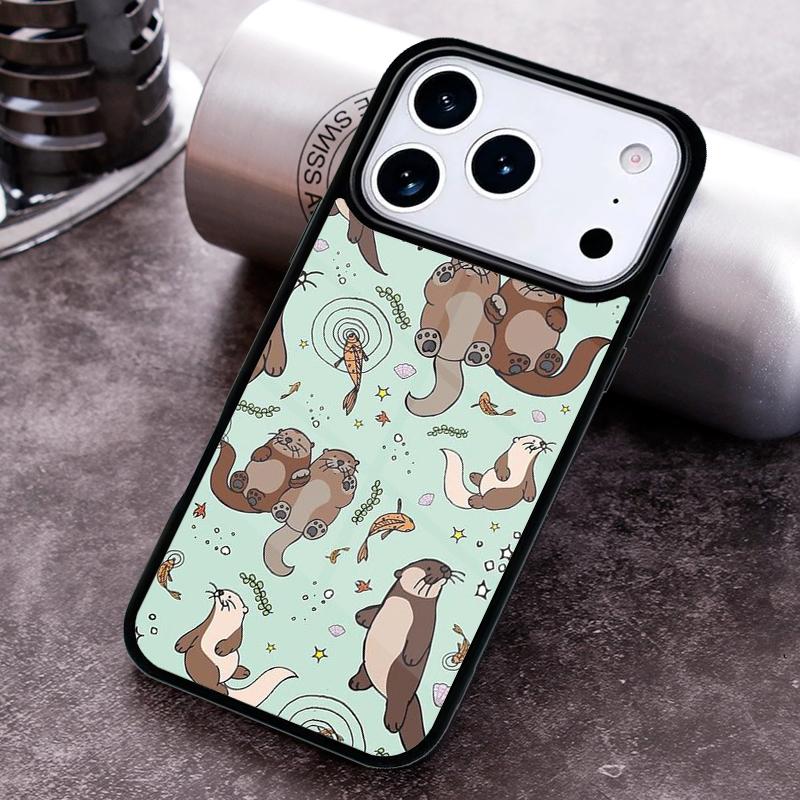 Seeotter Tier Handyhülle Für iPhone 17,16e,15,14,13,12,11,Mini,Pro,MAX Weiche Silikonhülle