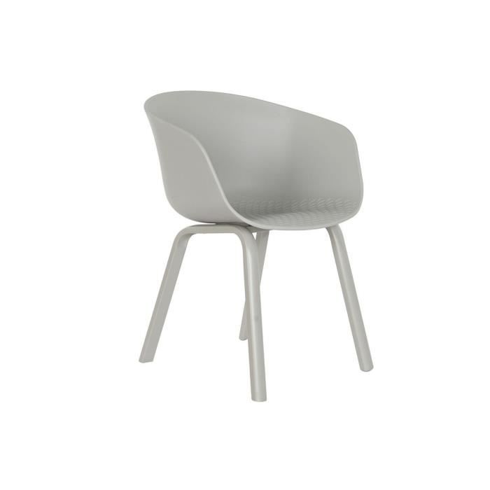 Chaise - Noname - Modèle - 56 x 58 x 78 cm - Bois et métal - Gris clair