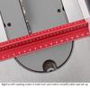 Woodpeckers Hexscale 600MM Woodworking Ruler with Centering R2L L2R Architect Style Rule, 24" / 6-in-1 Stops, Inch, Metric, Scale, & Measurements,