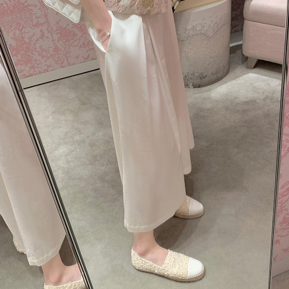 Grape mother studiolee one pedal round head small fragrant wind straw thick sole fisherman single shoes women 2024 new