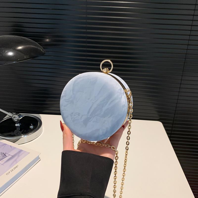 Fashionable Retro Evening Bag 2024 New Trendy Simple Chain Shoulder Bag