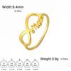 Letter Mom Ring Women's Stainless Steel Minimalist Finger Rings Jewelry Mother's Day Gift