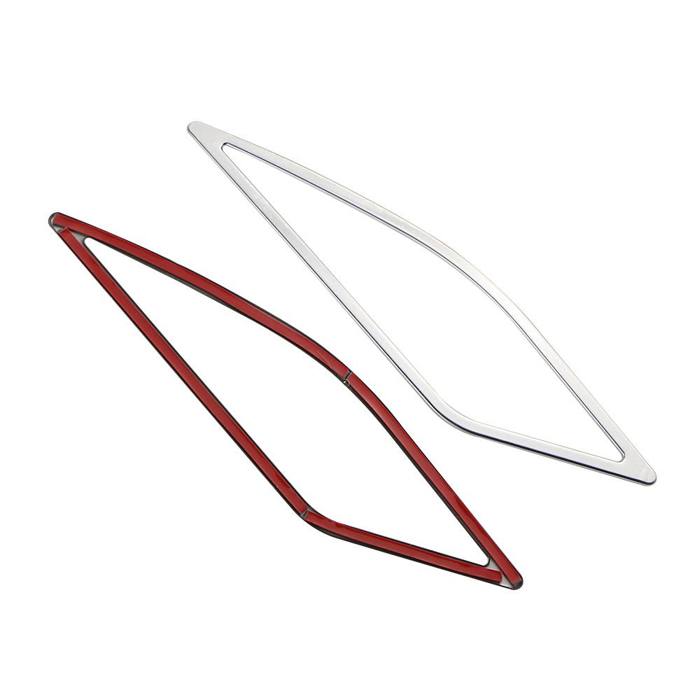 

Наклейка на динамик передней стойки автомобиля для Volkswagen VW Golf 7 Golf7 MK7 7,5 2013-2019, 2 шт., аксессуары из нержавеющей стали sliver