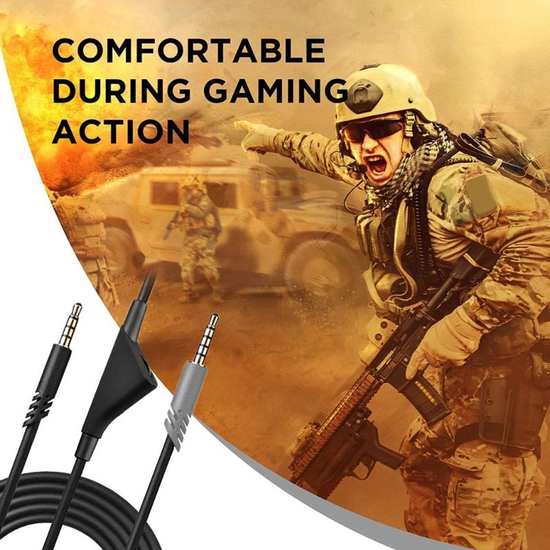 Headphone Cable Audio Cord Line with Volume control for Astro A10 A40 A30 Earphones Gaming Headset Accessories