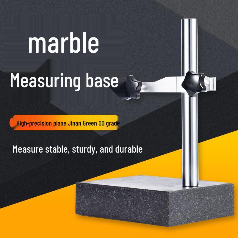 Digital Dial Indicator Stand with Marble Base, Height Gauge, and Measuring Seat