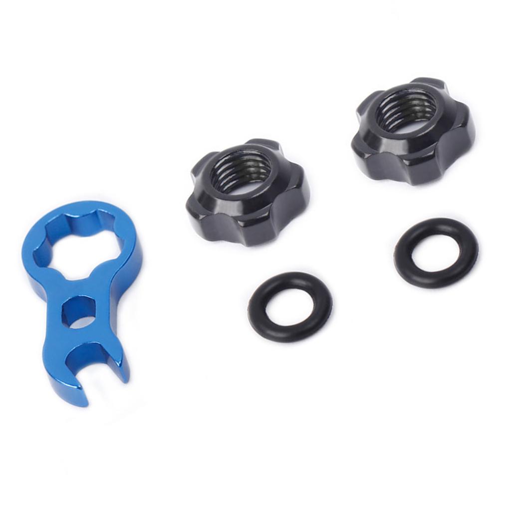 Bike Vacuum Tire Valve Nut Inner Tube Spool Wrench Tool Bike Tire Valve Collar Nuts Screws for Inner Tube Gas Nozzle