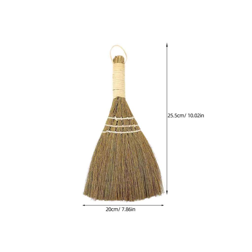 2Pcs Desktop Broom Short Handle Small Brooms Efficient Dust Brushes for Home Office Car Cleaning Manual Dust Removal
