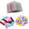 5sets/10sets Nail Art Tool Kit Manicure Nail File Stick Cuticle Pusher Square Nail File Material Kit Nail Polishing Strip
