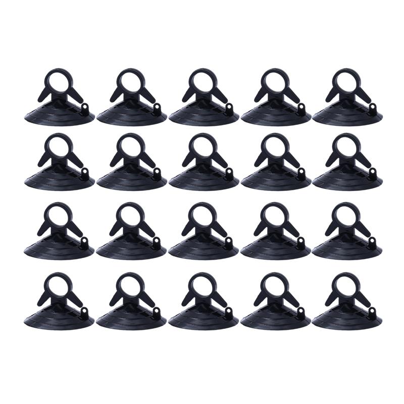 30/10Pcs Car Sun Visor Suction Cups Dovetail Front Gear Sun Visor Suction Cups Transparent PVC Suction Cups Car Decoration