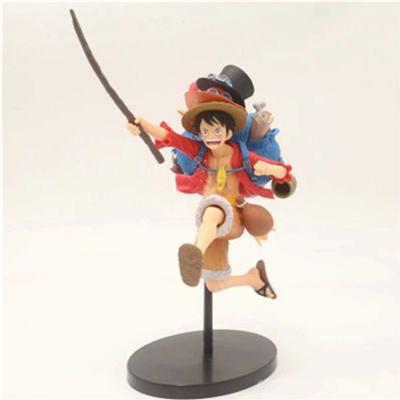ONE KUS Slaměný klobouk Piráti Monkey D. Luffy Batoh ve tvaru klobouku PVC akční figurka krabička na hračky