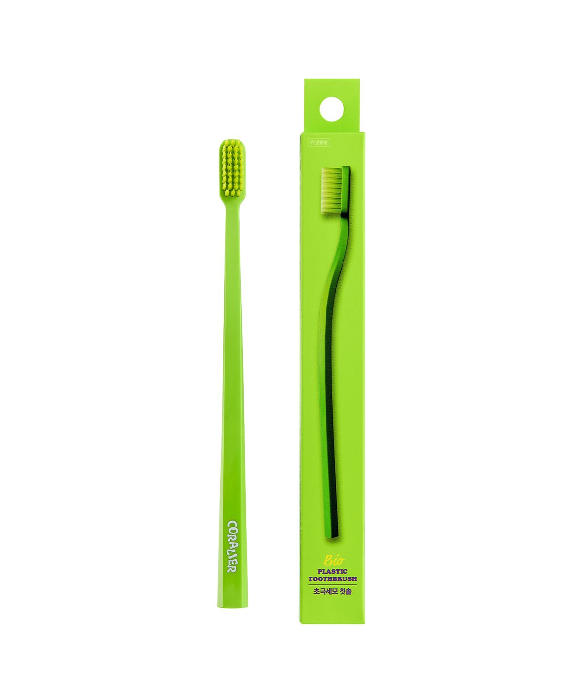 1 Coralie Soft Ultra-Fine Bristle Gum Care Toothbrush (Green)