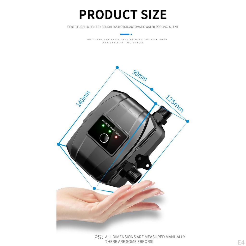 Wasserdruckerhöhungspumpe Anschluss Leise für Haushaltsdusche Badezimmer