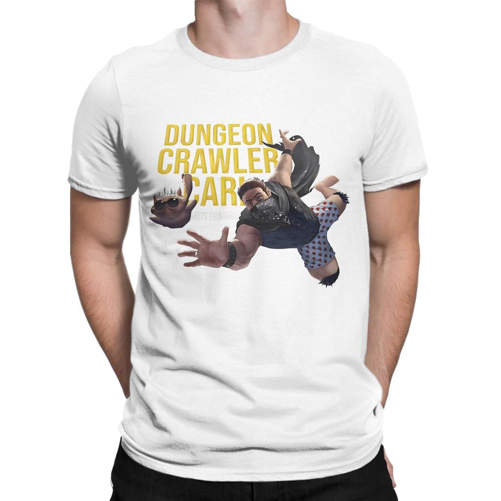 Dungeon crawler carl plakát Vtipný grafický 100% bavlněné tričko Dungeon Crawler Carl Trička Horní díly Pro Unisex