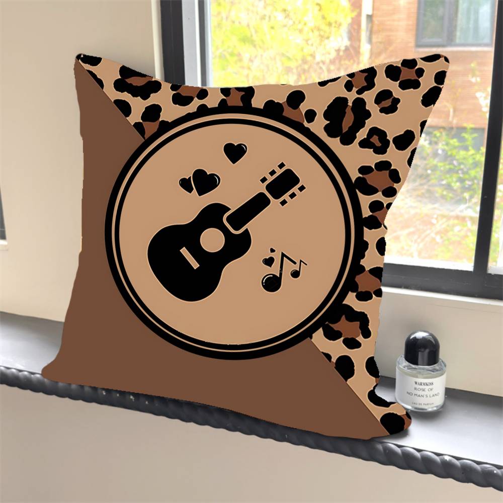 1PC Fashion Leopard Print Pillow Case Square  Bedroom Sofa Leisure Comfort Cushion Car Home Decoration