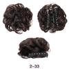 MISSQUEEN Short Curly Wig Synthetic Claw Clip In Messy Bun Hairpiece Ponytail Hair Extensions Tousled Updo Hairpieces For Elegant Women Daily Wear