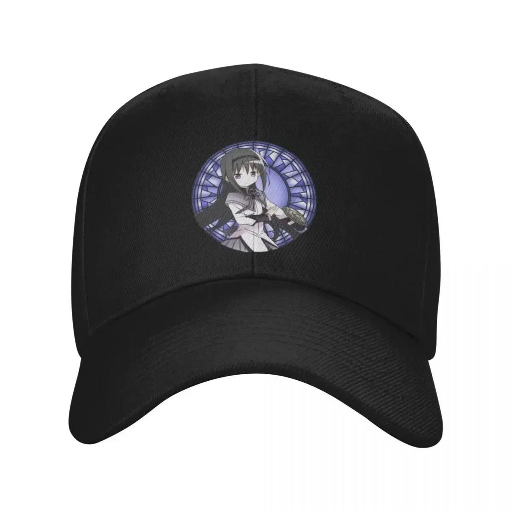 Homura Akemi Stained Glass From The Anime Madoka Magica Baseball Cap Golf Cap New In The Hat Rave Men Caps Womens