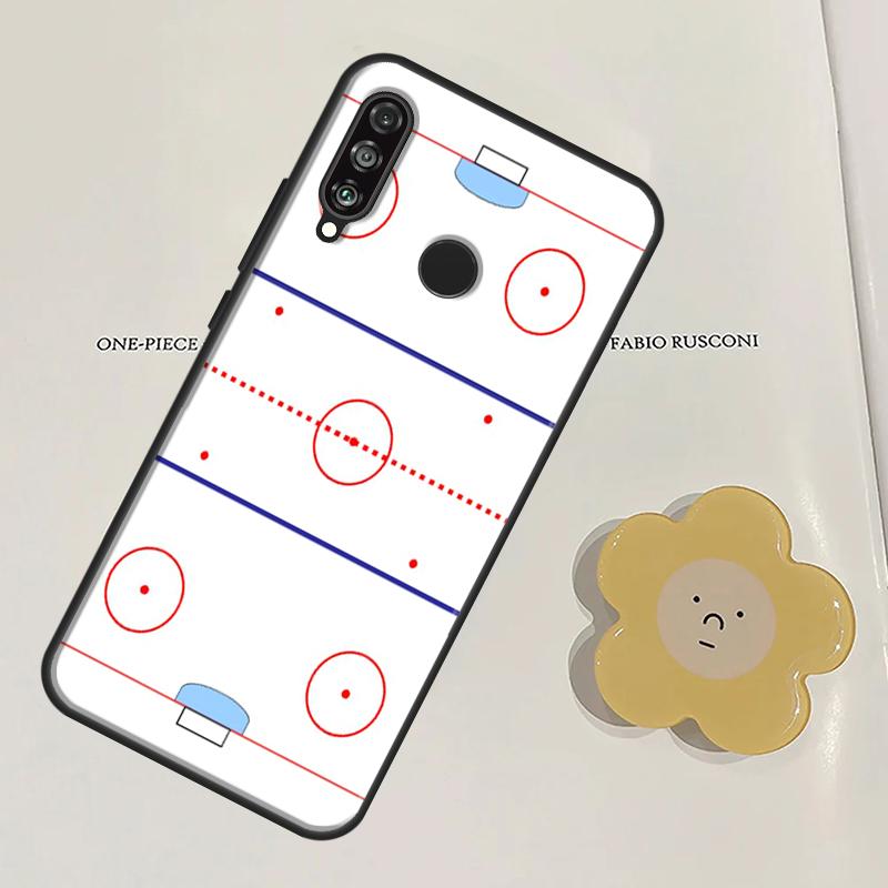 Ice Hockey Rink For Huawei Nova Y60 Y70 Y90 Y61 Y91 3i 7i 8i 11i Nova 9 10 SE 11 Pro P20 P40 P30 Lite Case