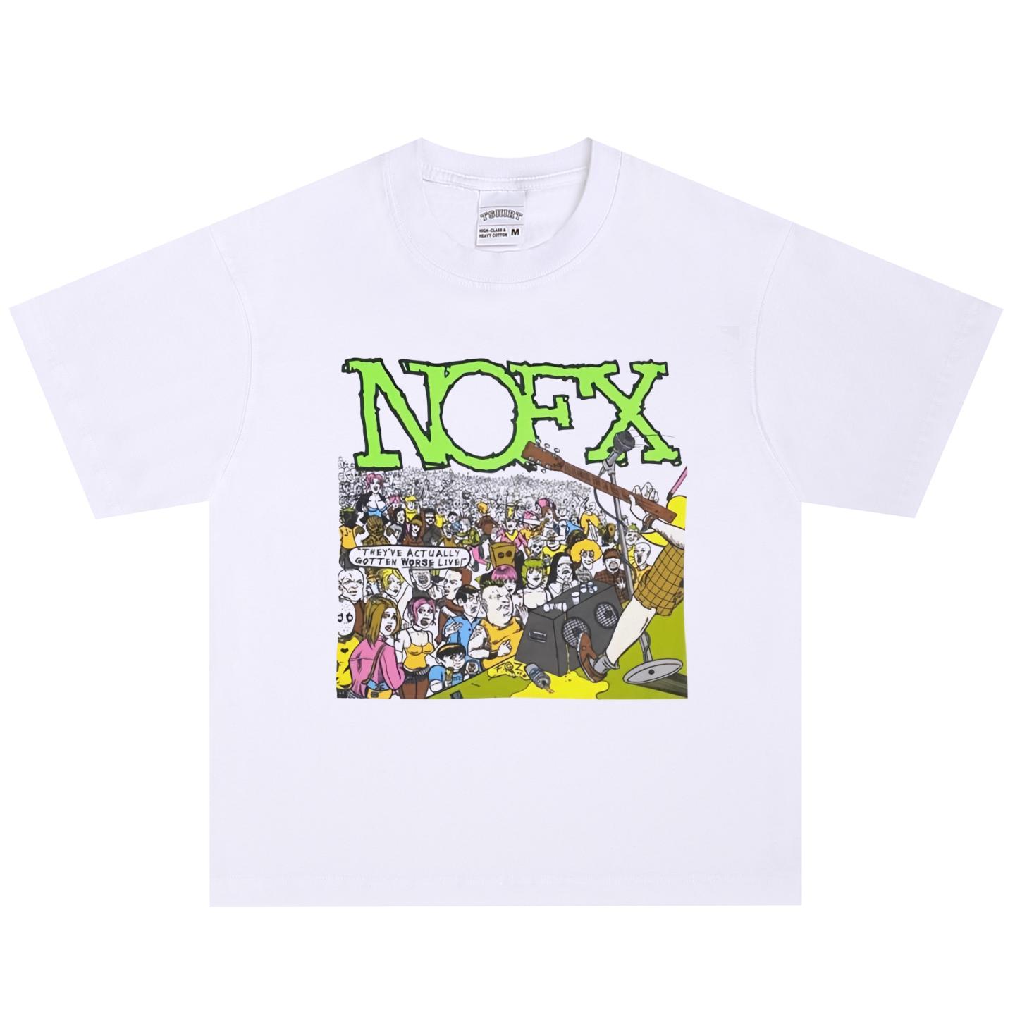 Nofx T-Shirt, Soft Fabric Casual Daily Wear M