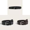 Punk Star Shape Alloy Buckle Pu Leather Belt For Casual Outdoor Wear