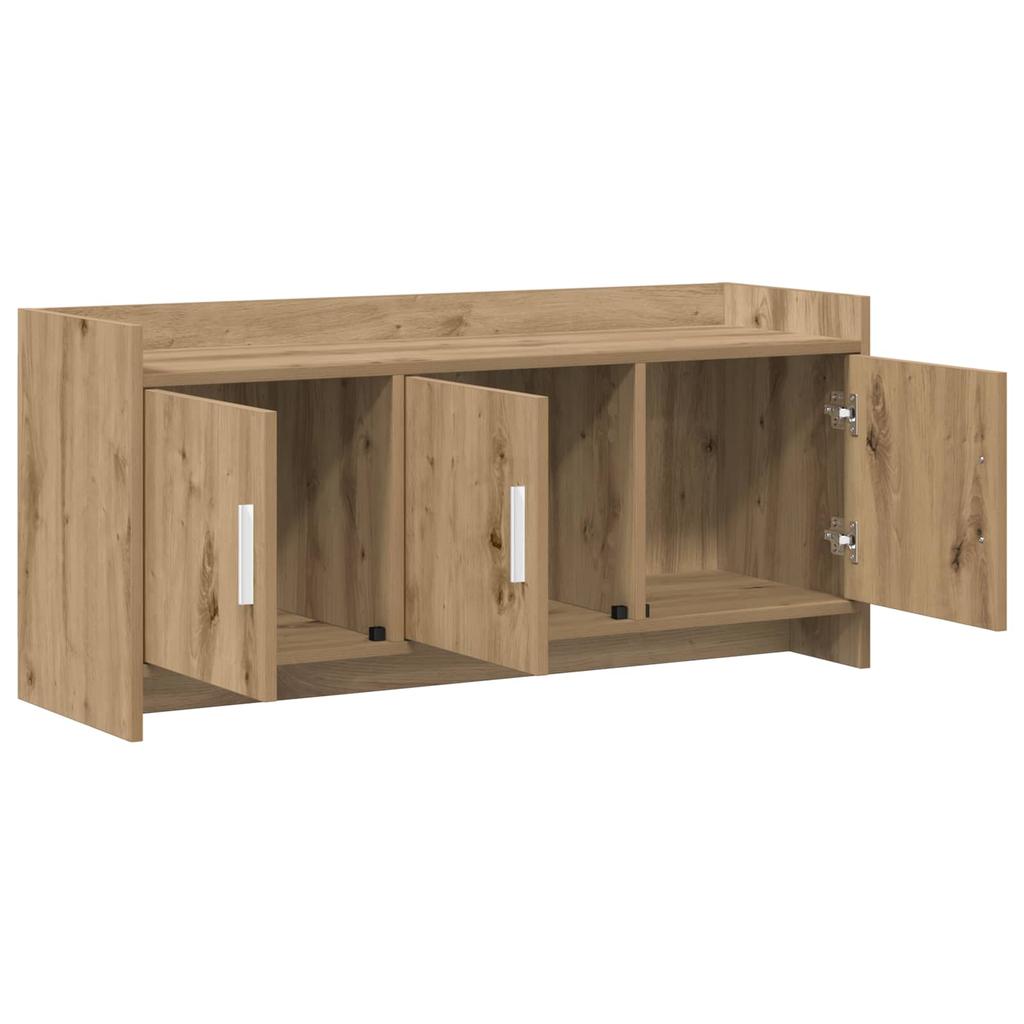 TV Stand 102 x 33 x 47 cm Artisan Oak Wood Based Material