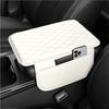 Upgraded Microfiber Leather Car Center Console Armrest Cover Cushion | with 2 Storage Bags Pink Interior Accessory
