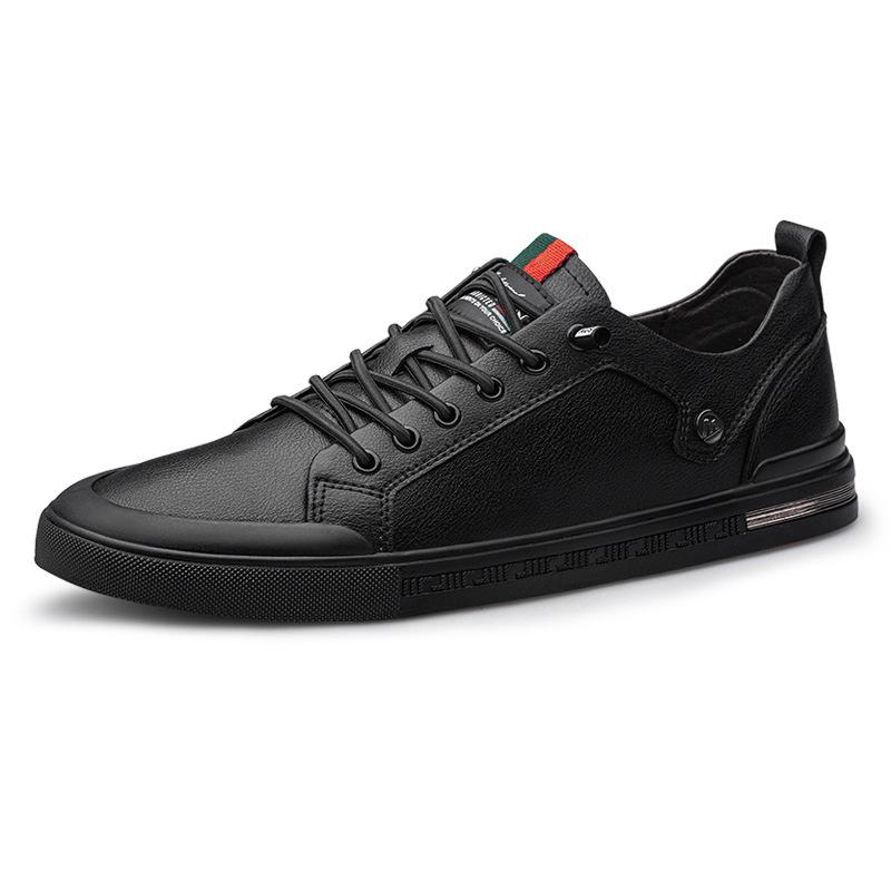 Men s Trendy Genuine Leather Flat Board Shoes - Breathable, Casual & Plus Size 42