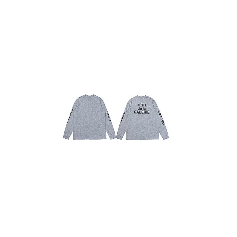 GALLERY DEPT Classic Arm Logo Slogan Waffle Knit Long Sleeve T-Shirt Small