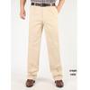 Men's High Waist Double Pleated Cotton Pants - Spring/Summer, Loose Straight Leg, Plus Size