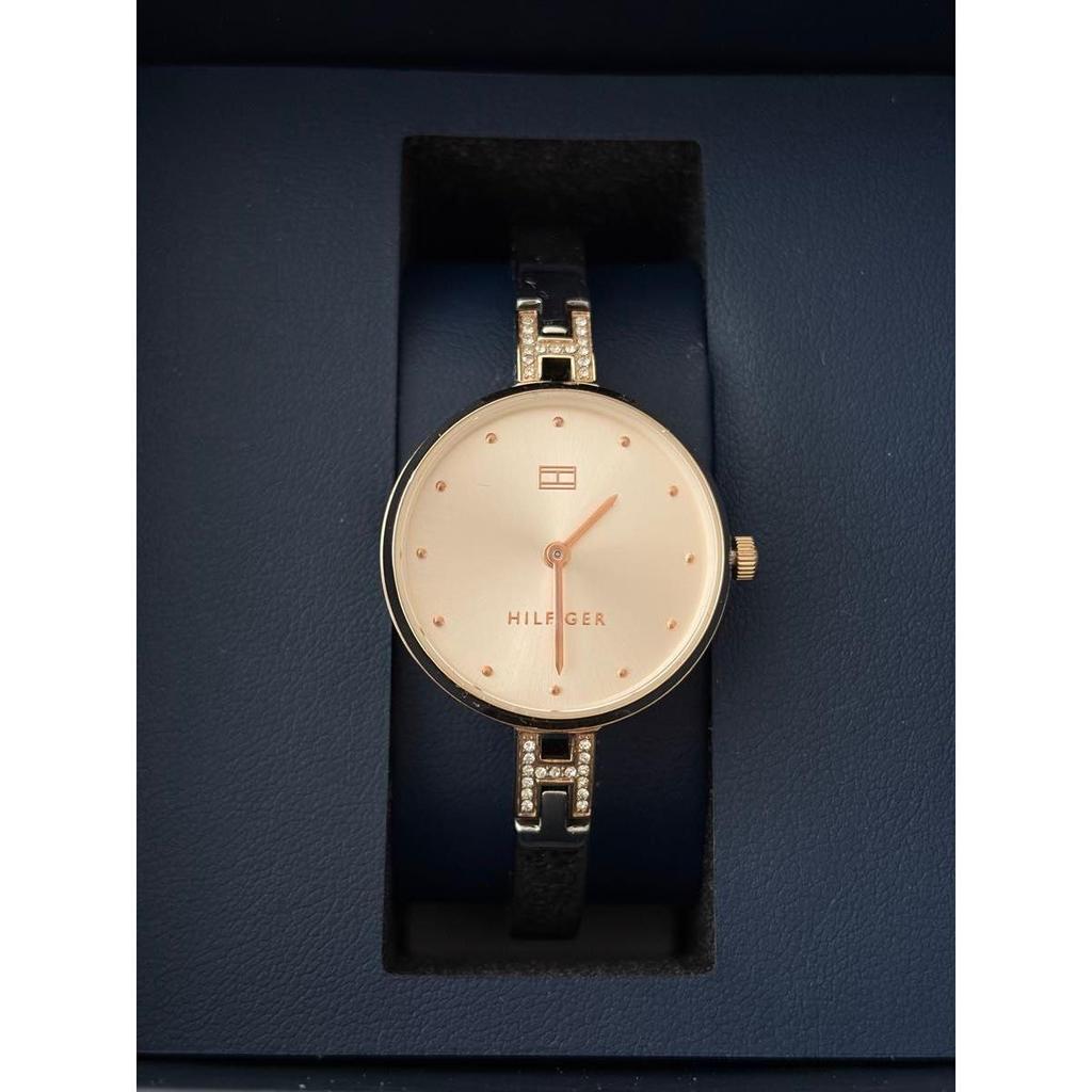 Used TOMMY HILFIGER Ladies Watch Rose Gold with Box, Out of Battery