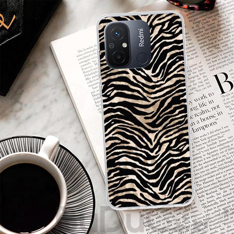 Zebra Stripe Print Cover For Xiaomi Redmi 12 12C 10 10C 9 9C 9T 9A Phone Case 10A 8A 8 7A 7 6A 6 Pro K60 K20 K40 S2 Print Coque